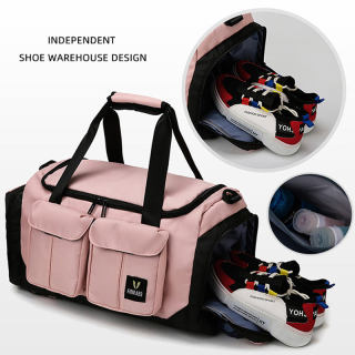 Travel Duffel Bag Backpack Outdoor Sport Gym Luggage Training Travelling Organizer Bag with Shoe Compartment