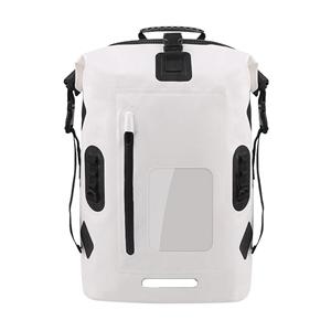 حقيبة ظهر مقاومة للماء للسفر في الهواء الطلق، جيب أمامي بسحاب، قابلة للطي، سهلة الاستخدام