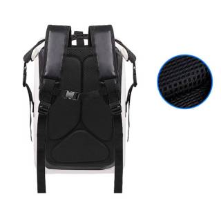 حقيبة ظهر مقاومة للماء للسفر في الهواء الطلق، جيب أمامي بسحاب، قابلة للطي، سهلة الاستخدام