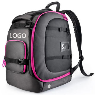 Custom Logo Polyester Ski Boots Bag for Outdoor Sport Travel Snow Board Helmet Goggles Gloves Storage Bagpack Snowboard Backpack