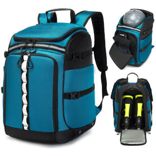 65l Ski & Snowboard Boot Bag 1680d Nylon Waterproof Winter Sports Backpack With Accessories