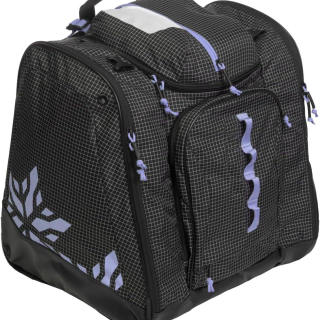 Водонепроницаемый мягкий рюкзак-сумка для переноски сноуборда и лыжных ботинок с фирменным логотипом производителя.