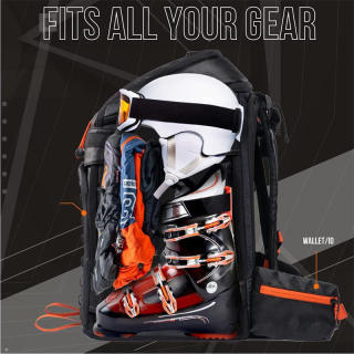 Стильный портативный водонепроницаемый рюкзак для лыж, путешествий, зимних видов спорта, сноубординга, ботинок и снаряжения.
