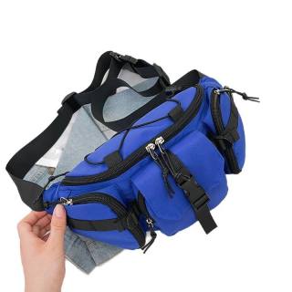 Street Boys Korean Sports Waist Bag Unisex Hong Kong-style Trendy Portable Zipper Crossbody Small Nylon Fashion