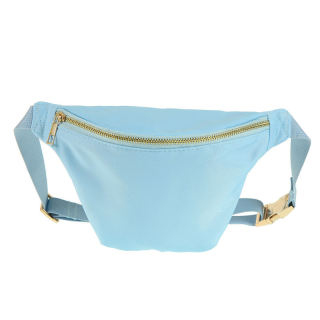 Stylish Red Fanny Pack Unisex Waterproof Nylon Waist Pouch Box Shape Zipper Closure Trendy Hip Purse Daily Travel