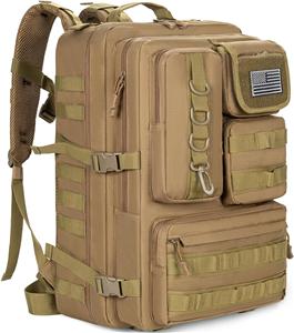 Tactical Backpack, 50L Army 6 Days Assault Pack Bag, Military Molle Backpack, Heavy Duty Rucksack Water Resistant