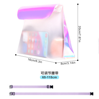 New semi-transparent waterproof waist bag for outdoor rafting, canyoning, camping, fishing, and sea excursions - TPU 3D waterproof bag