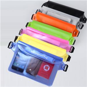 PVC waterproof waist bag, outdoor beach swimming waterproof protective cover, swimming hot spring waterproof mobile phone bag