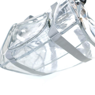 Transparent gym bag, large capacity, portable cylindrical gym bag with wet and dry separation, sports shoulder bag.