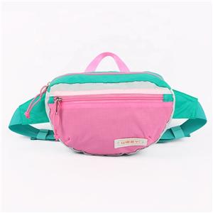 Custom Lightweight Recycled Polyester Sling Bag Adjustable Strap Fanny Pack for Running Hiking Travel Logo Pattern