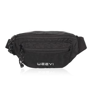 Custom Unisex Fanny Pack Black Recycled Mens Bag with Custom Logo