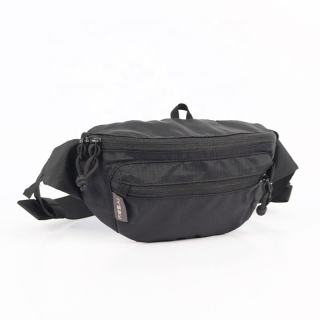 Custom Unisex Fanny Pack Black Recycled Mens Bag with Custom Logo