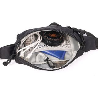 Custom Unisex Fanny Pack Black Recycled Mens Bag with Custom Logo