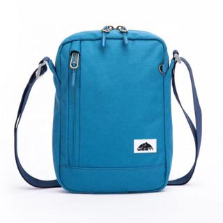 Custom Men's Vintage Crossbody Sling Bag with Zipper Closure for Travel and Hiking