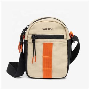 Custom Recycled PET Casual Sports Sling Bags Unisex Mini Crossbody Waist Zipper Closure Durable Logo Travel Outdoor