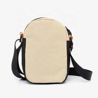 Custom Recycled PET Casual Sports Sling Bags Unisex Mini Crossbody Waist Zipper Closure Durable Logo Travel Outdoor