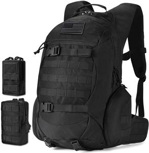 35L motorcycle backpack, black tactical backpack, Military Backpack (2.0 black)