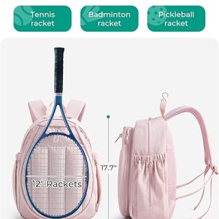 TenTennis Backpack Holds 2 Rackets with Shoe Compartment, 15.6