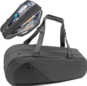 Tennis Bags for Women and Men to Hold Tennis Racket, Racquetball Racket, Pickleball Paddles and Other Equipment or Gear (Black)