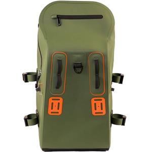 Waterproof TPU 28L Welded Fishing Backpack with Adjustable Straps and Custom Logo for Fly Fishing Rod Storage