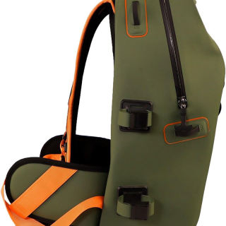 Waterproof TPU 28L Welded Fishing Backpack with Adjustable Straps and Custom Logo for Fly Fishing Rod Storage