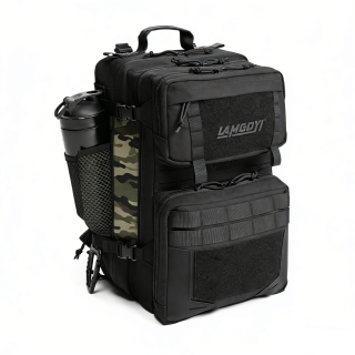 Unisex 35L Polyester Waterproof Tactical Backpack with Zipper and Buckle Closure, Sports & Fitness Backpack