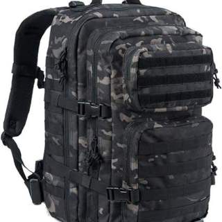 High-capacity Molle system waterproof fabric unisex tactical backpack for outdoor camping and travel