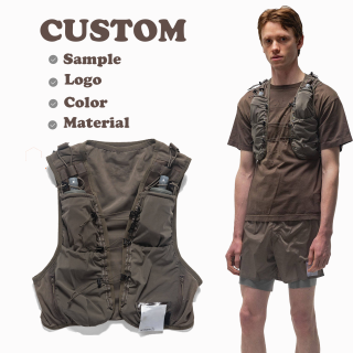 Polyester lightweight thermal running vest, hydrating vest, trail running water bladder manufacturer, hydrating vest