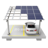 Sistema de montagem de garagem solar em aço carbono