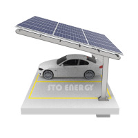 Sistema de montagem de garagem solar em aço carbono
