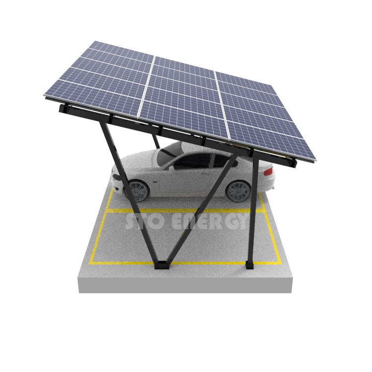 Sistema de montagem solar de alumínio para garagem