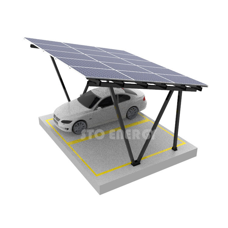 Sistema de montagem solar de alumínio para garagem