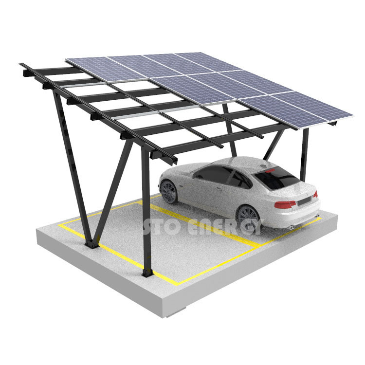 Sistema de montagem solar de alumínio para garagem