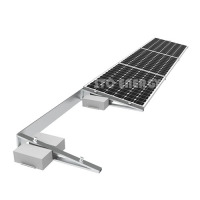 Montaje solar de techo plano con balasto