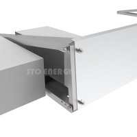 Montaje solar de techo plano con balasto