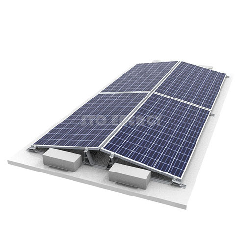 East-west Flat Roof Solar Mount