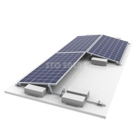Supporto solare per tetto piano est-ovest
