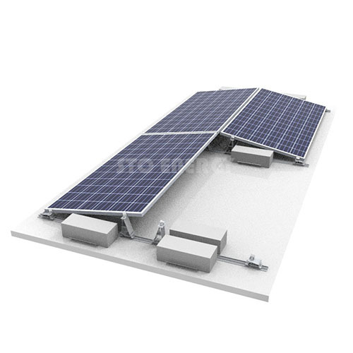 Supporto solare per tetto piano est-ovest