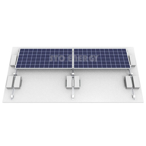 Supporto solare per tetto piano est-ovest