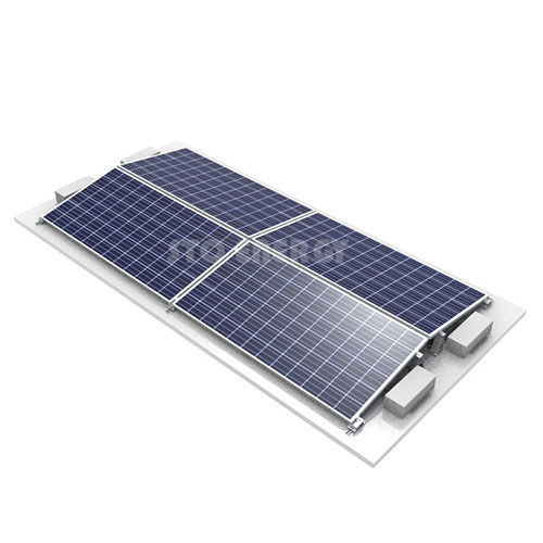 Supporto solare per tetto piano est-ovest