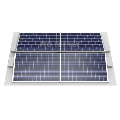 Supporto solare per tetto piano est-ovest