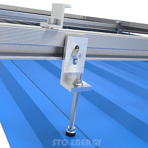 Système de montage solaire sur toit en métal