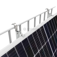 Kit solar sencillo de diseño moderno. Sistema de montaje fotovoltaico. Soporte de montaje para pared de balcón.