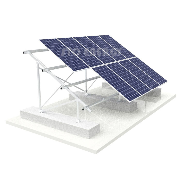 Solar Aluminum Ground Solar Panel Mounting Structure Brackets Solar Ground Mount Solar Racking Systems