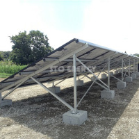 Solar Aluminum Ground Solar Panel Mounting Structure Brackets Solar Ground Mount Solar Racking Systems