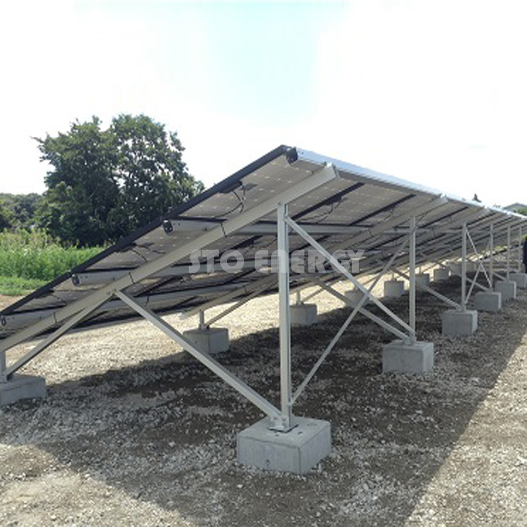 Solar Aluminum Ground Solar Panel Mounting Structure Brackets Solar Ground Mount Solar Racking Systems