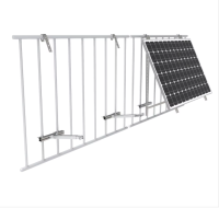 Sistema de montagem de painéis solares fotovoltaicos para varandas de apartamentos Balkonkraftwerk.