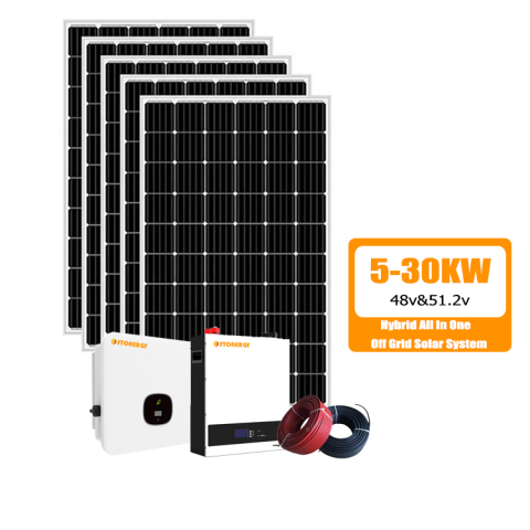 Solar Photovoltaic PanelSystem, 5kW/30kW Hybrid Integrated Solar Installation System, Modern Outdoor .